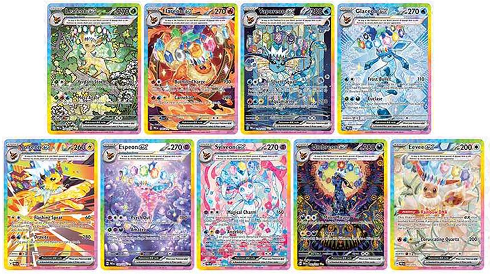テラスタルフェスex ブイズsar含む 12枚まとめ売り ポケカ】海外でテラスタルフェスexのブイズSARが公開・通常ARにも期待